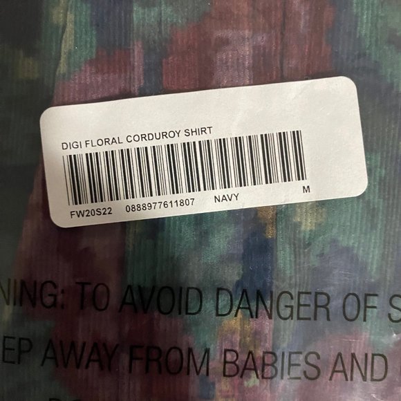 Digi Floral Corduroy Shirt - Picture 4 of 4